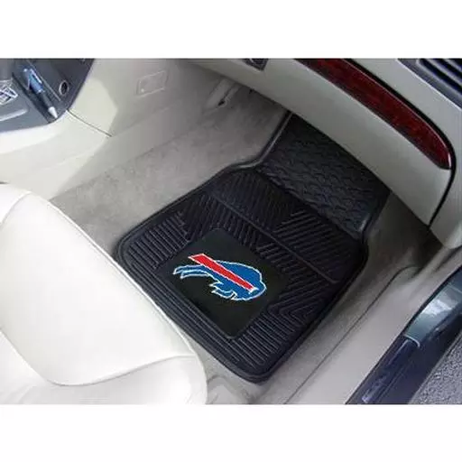 Buffalo Bills Heavy Duty 2-Piece Vinyl Car Mats 17"x27"