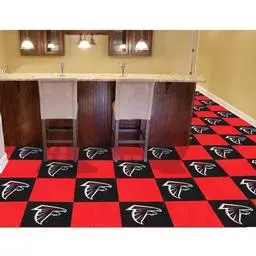 Click here to learn more about the Atlanta Falcons Carpet Tiles 18"x18" tiles.