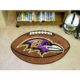 Click here to learn more about the Baltimore Ravens Football Rug 20.5"x32.5".