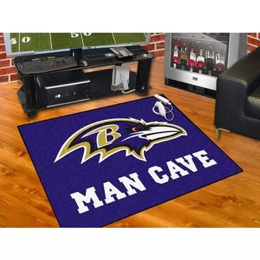 Baltimore Ravens Man Cave All-Star Mat 33.75"x42.5"