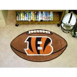 Click here to learn more about the Cincinnati Bengals Football Rug 20.5"x32.5".