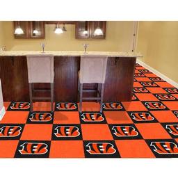 Click here to learn more about the Cincinnati Bengals Carpet Tiles 18"x18" tiles.