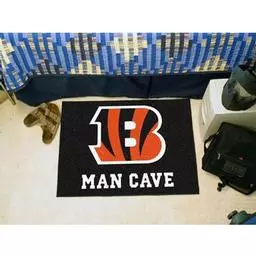 Click here to learn more about the Cincinnati Bengals Man Cave Starter Rug 19"x30".