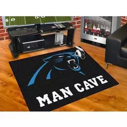 Click here to learn more about the Carolina Panthers Man Cave All-Star Mat 33.75"x42.5".