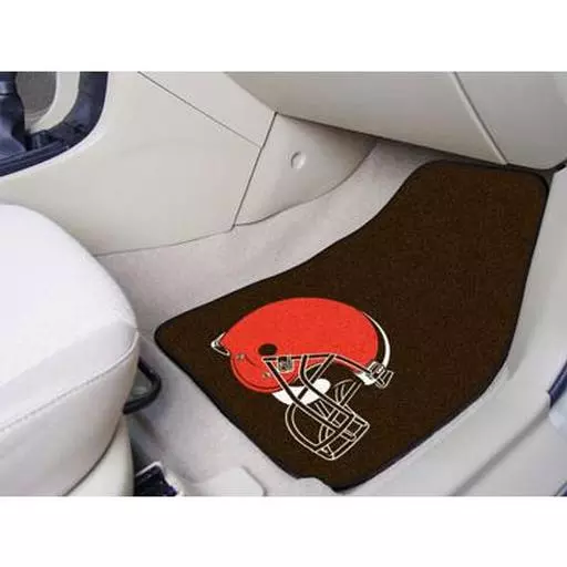 Cleveland Browns 2-piece Carpeted Car Mats 17"x27"