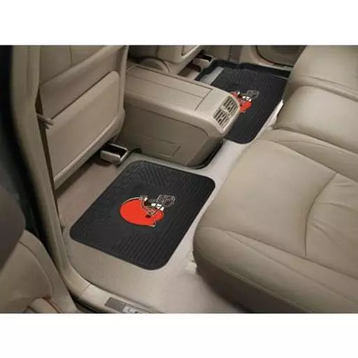 Cleveland Browns Backseat Utility Mats 2 Pack 14"x17"