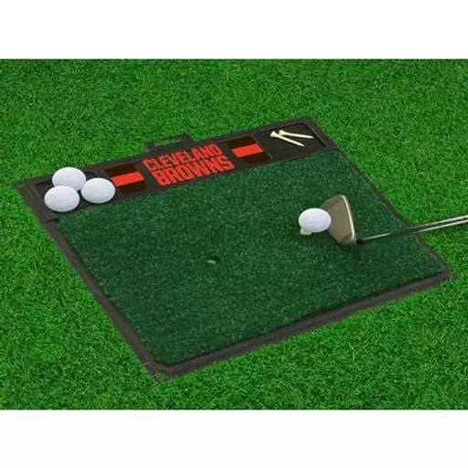 Cleveland Browns Golf Hitting Mat 20" x 17"