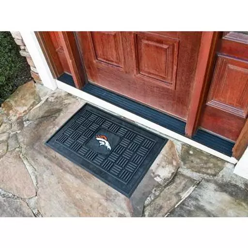 Denver Broncos Medallion Door Mat