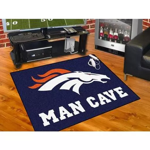 Denver Broncos Man Cave All-Star Mat 33.75"x42.5"