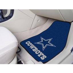 Click here to learn more about the Dallas Cowboys 2-piece Carpeted Car Mats 17"x27".