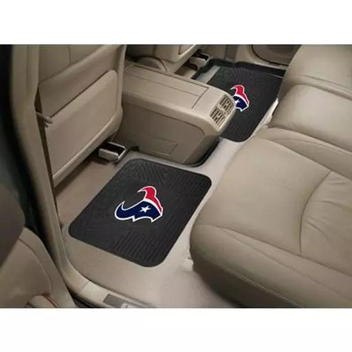 Houston Texans Backseat Utility Mats 2 Pack 14"x17"