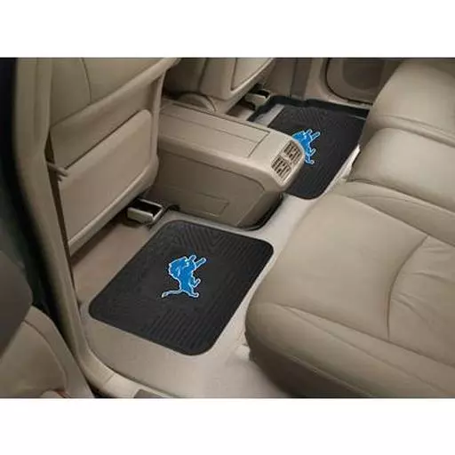 Detroit Lions Backseat Utility Mats 2 Pack 14"x17"