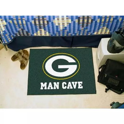 Green Bay Packers Man Cave Starter Rug 19"x30"