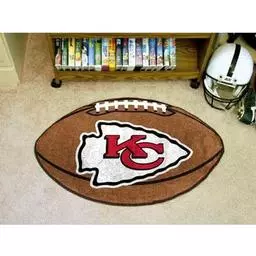 Click here to learn more about the Kansas City Chiefs Football Rug 20.5"x32.5".