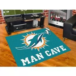 Click here to learn more about the Miami Dolphins Man Cave All-Star Mat 33.75"x42.5".