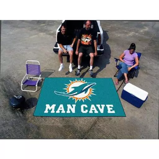 Miami Dolphins Man Cave UltiMat Rug 5''x8''