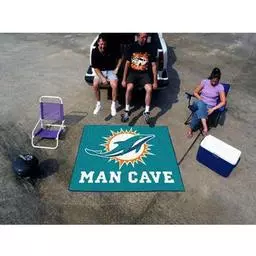 Click here to learn more about the Miami Dolphins Man Cave Tailgater Rug 5''x6''.
