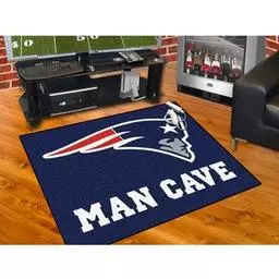 Click here to learn more about the New England Patriots Man Cave All-Star Mat 33.75"x42.5".