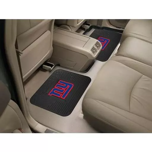 New York Giants Backseat Utility Mats 2 Pack 14"x17"