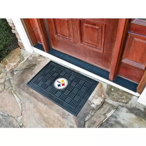 Pittsburgh Steelers Medallion Door Mat