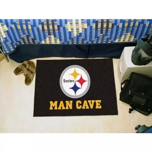 Pittsburgh Steelers Man Cave Starter Rug 19"x30"