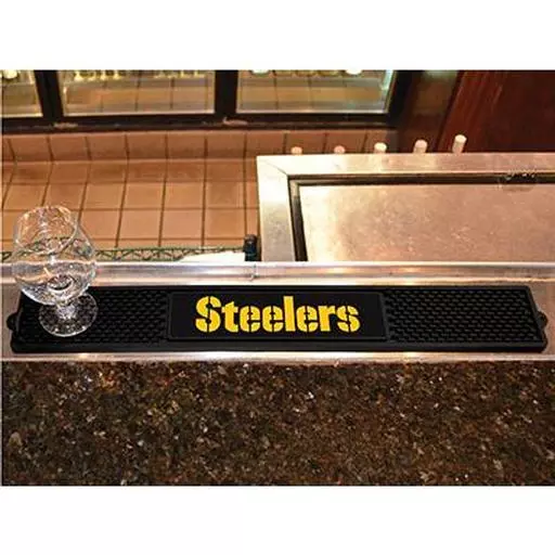 Pittsburgh Steelers Wordmark Drink Mat 3.25"x24"