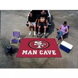 Click here to learn more about the San Francisco 49ers Man Cave UltiMat Rug 5''x8''.