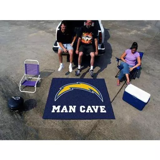 San Diego Chargers Man Cave Tailgater Rug 5'x6'