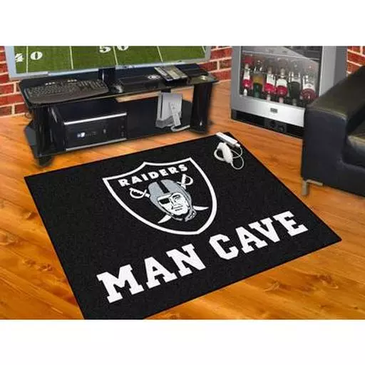 Oakland Raiders Man Cave All-Star Mat 33.75"x42.5"