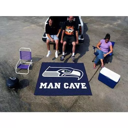 Seattle Seahawks Man Cave Tailgater Rug 5''x6''