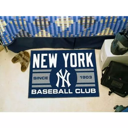 rk Yankees Baseball Club Starter Rug 19"x30"