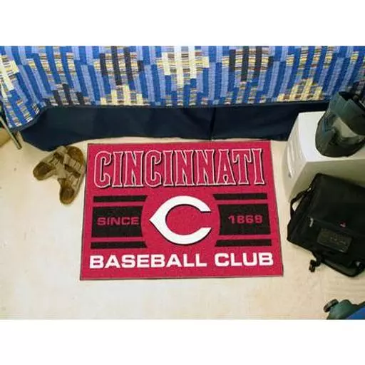 nati Reds Baseball Club Starter Rug 19"x30"