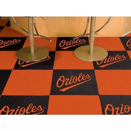 Baltimore Orioles Carpet Tiles 18"x18" tiles