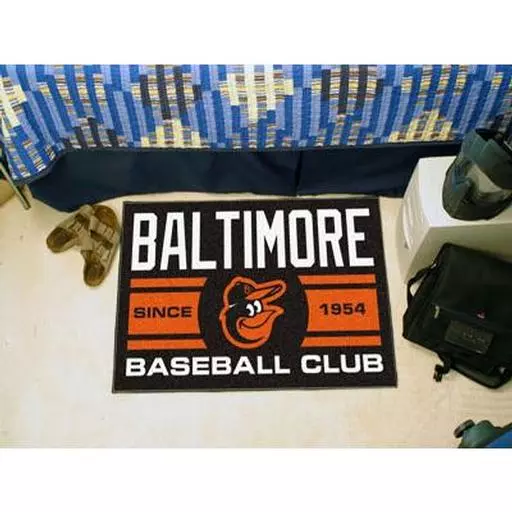 ore Orioles Baseball Club Starter Rug 19"x30"