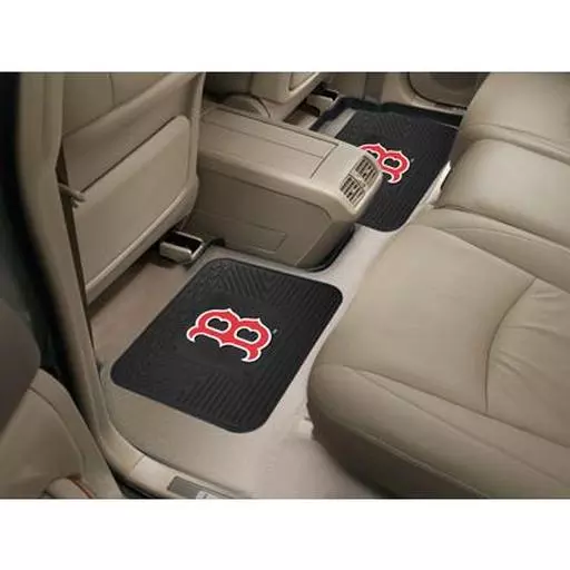 Boston Red Sox Backseat Utility Mats 2 Pack 14"x17"