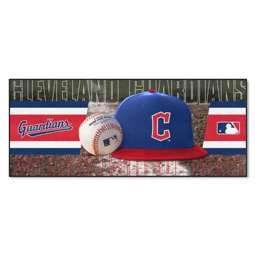 Cleveland Guardians "Block-C" Baseball Runner 30"x72"