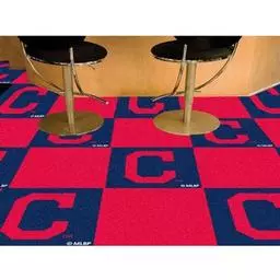 Click here to learn more about the Cleveland Indians "Block-C" Carpet Tiles 18"x18" tiles.