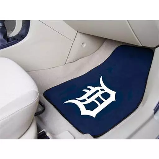 Detroit Tigers 2-piece Carpeted Car Mats 17"x27"