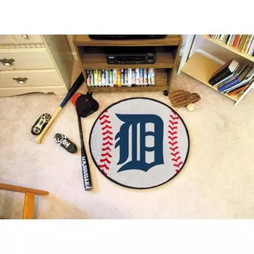 Detroit Tigers Baseball Mat 27" diameter