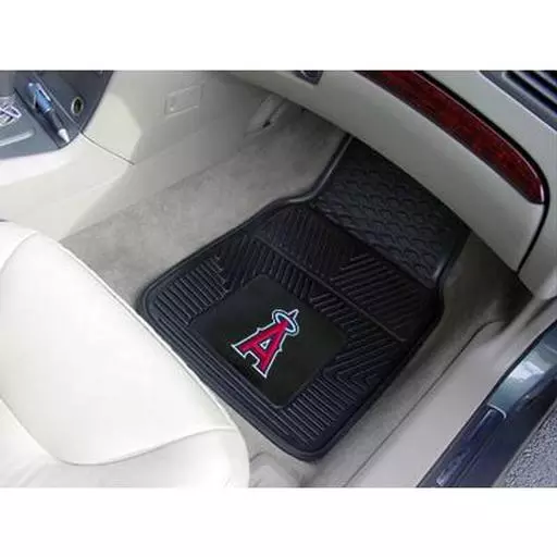 Los Angeles Angels Heavy Duty 2-Piece Vinyl Car Mats 17"x27"