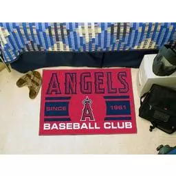 Click here to learn more about the geles Angels Baseball Club Starter Rug 19"x30".