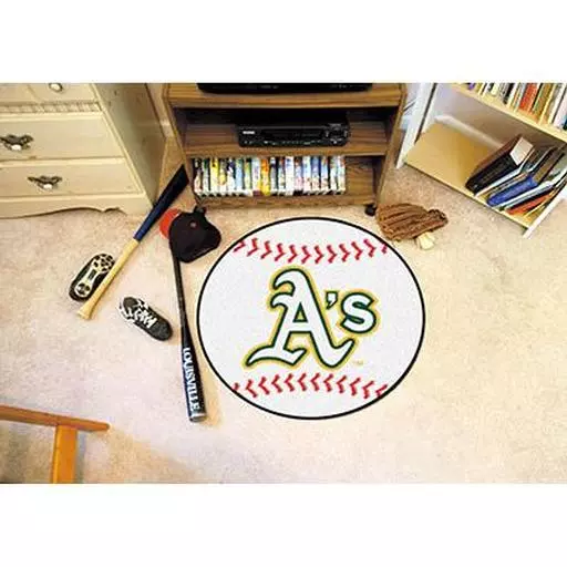 Oakland Athletics Baseball Mat 27" diameter