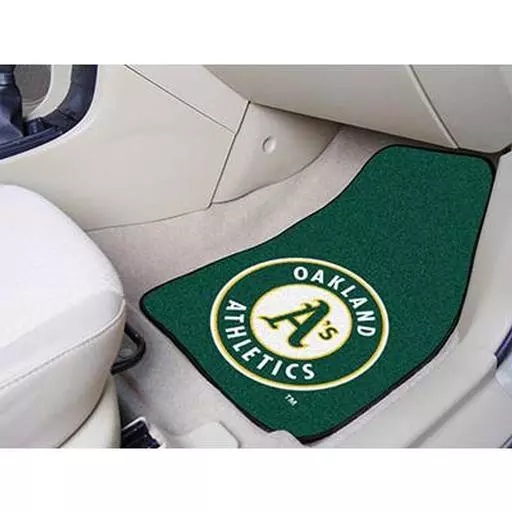 Oakland Athletics 2-piece Carpeted Car Mats 17"x27"