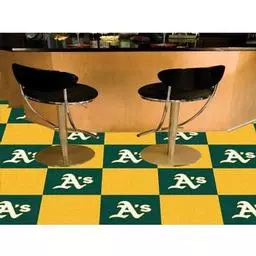 Click here to learn more about the Oakland Athletics Carpet Tiles 18"x18" tiles.