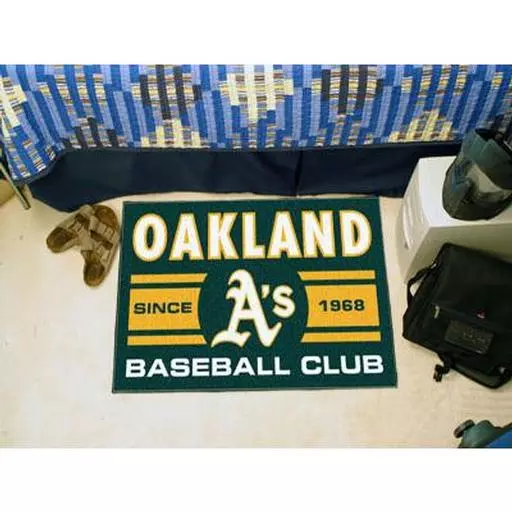 d Athletics Baseball Club Starter Rug 19"x30"