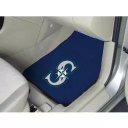 Click here to learn more about the Seattle Mariners 2-piece Carpeted Car Mats 17"x27".