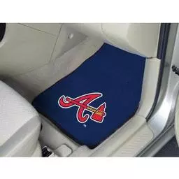 Click here to learn more about the Atlanta Braves 2-piece Carpeted Car Mats 17"x27".
