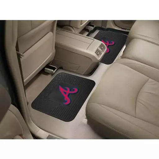 Atlanta Braves Backseat Utility Mats 2 Pack 14"x17"