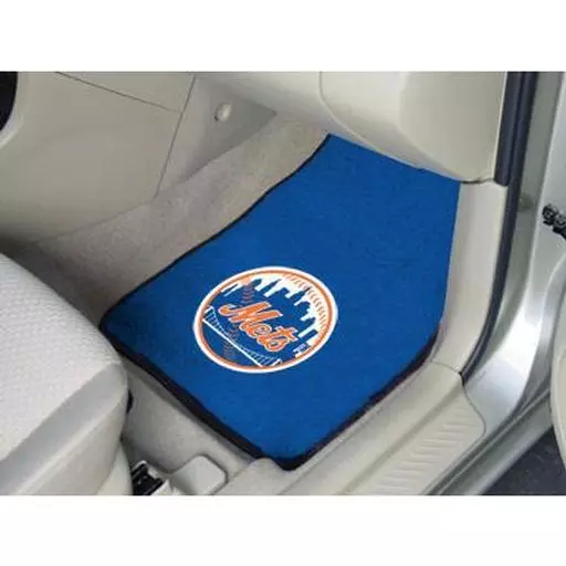 New York Mets 2-piece Carpeted Car Mats 17"x27"