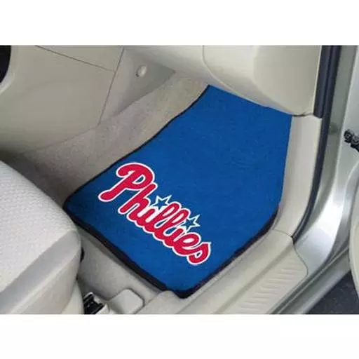 Philadelphia Phillies 2-piece Carpeted Car Mats 17"x27"